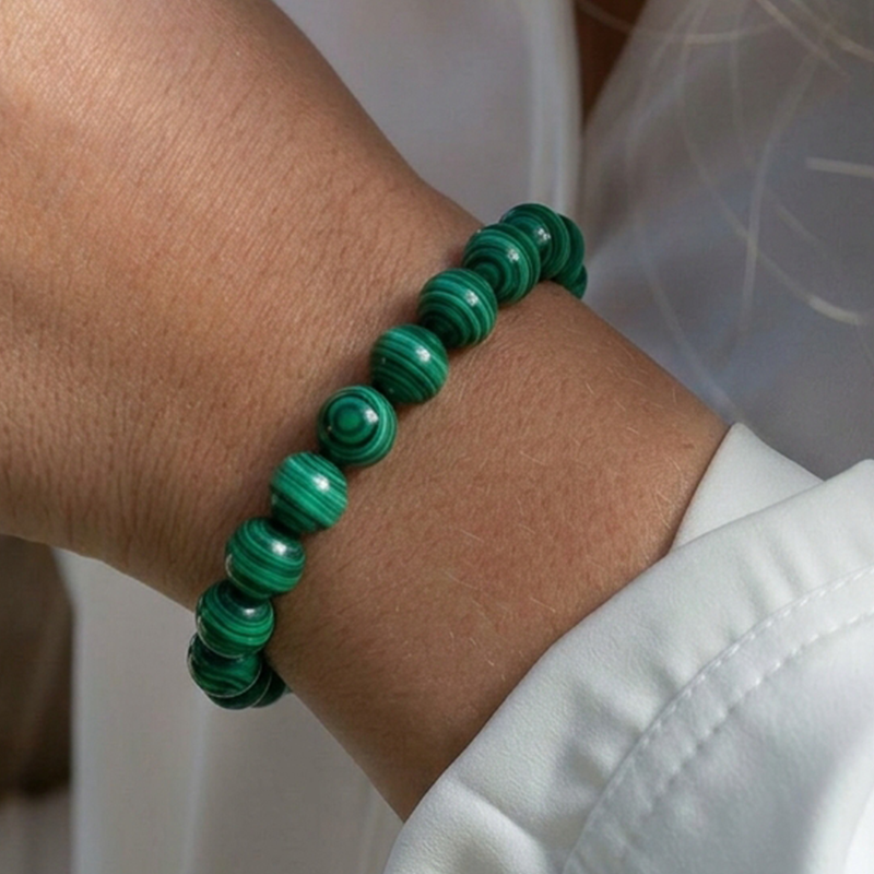 Bracelet Malachite • Protection & Amour