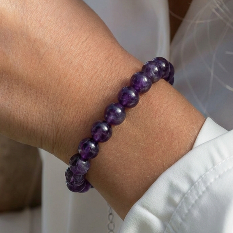 Bracelet Améthyste • Anti-Stress & Méditation