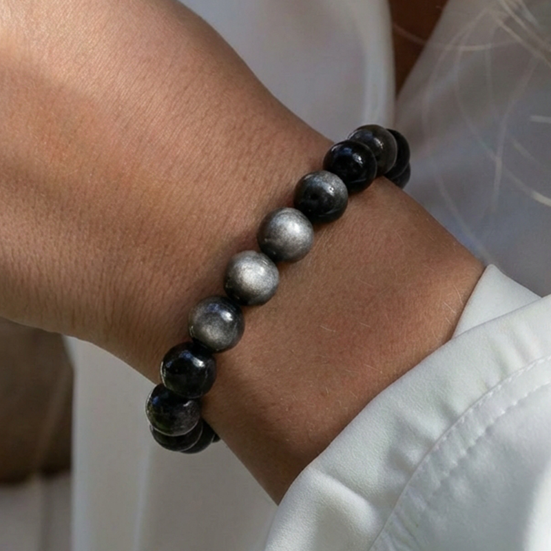 Bracelet Obsidienne • Protection & Force
