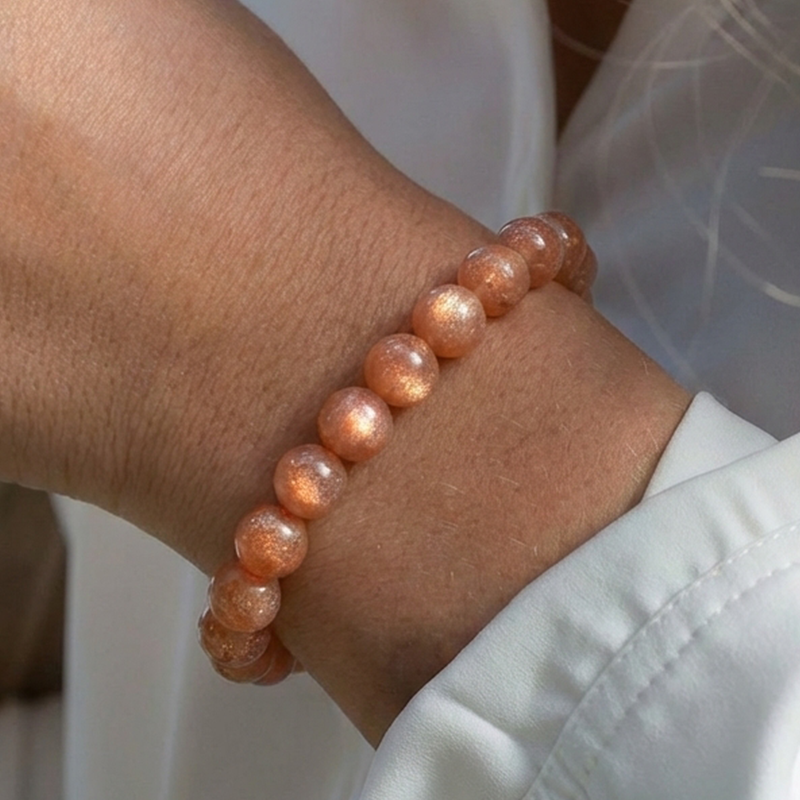 Bracelet Pierre de Soleil • Vitalité & Confiance