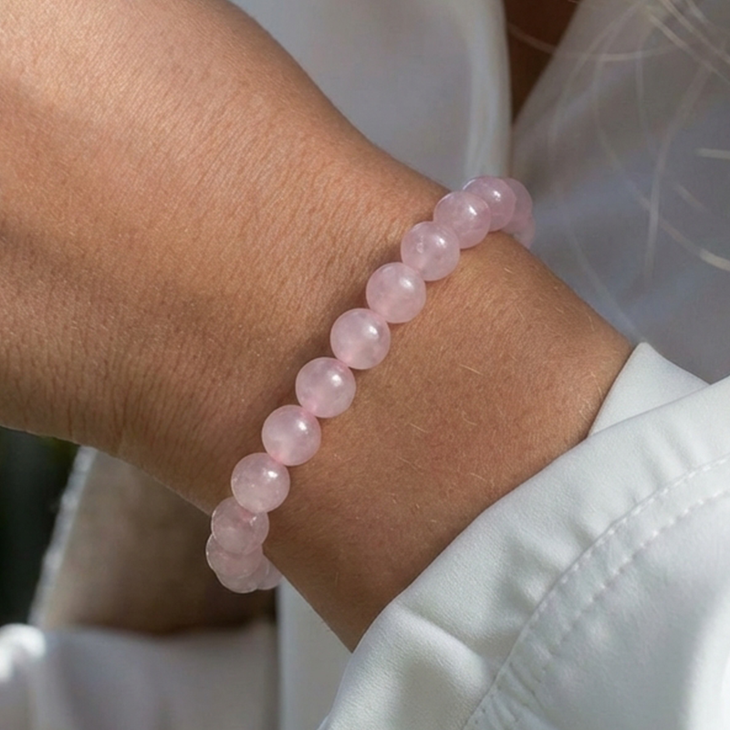 Bracelet Quartz Rose • Amour & Anti-Stress