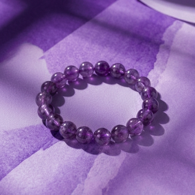 Bracelet Améthyste • Anti-Stress & Méditation