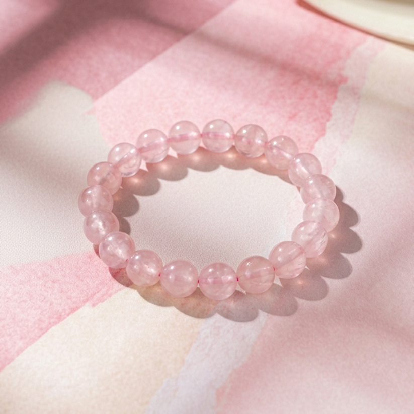 Bracelet Quartz Rose • Amour & Anti-Stress