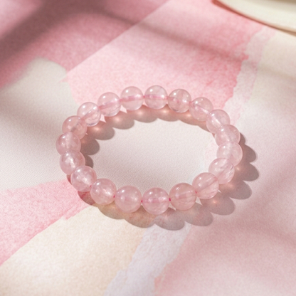 Bracelet Quartz Rose • Amour & Anti-Stress