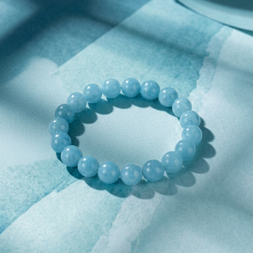 Bracelet Aigue Marine • Anti-Stress & Confiance
