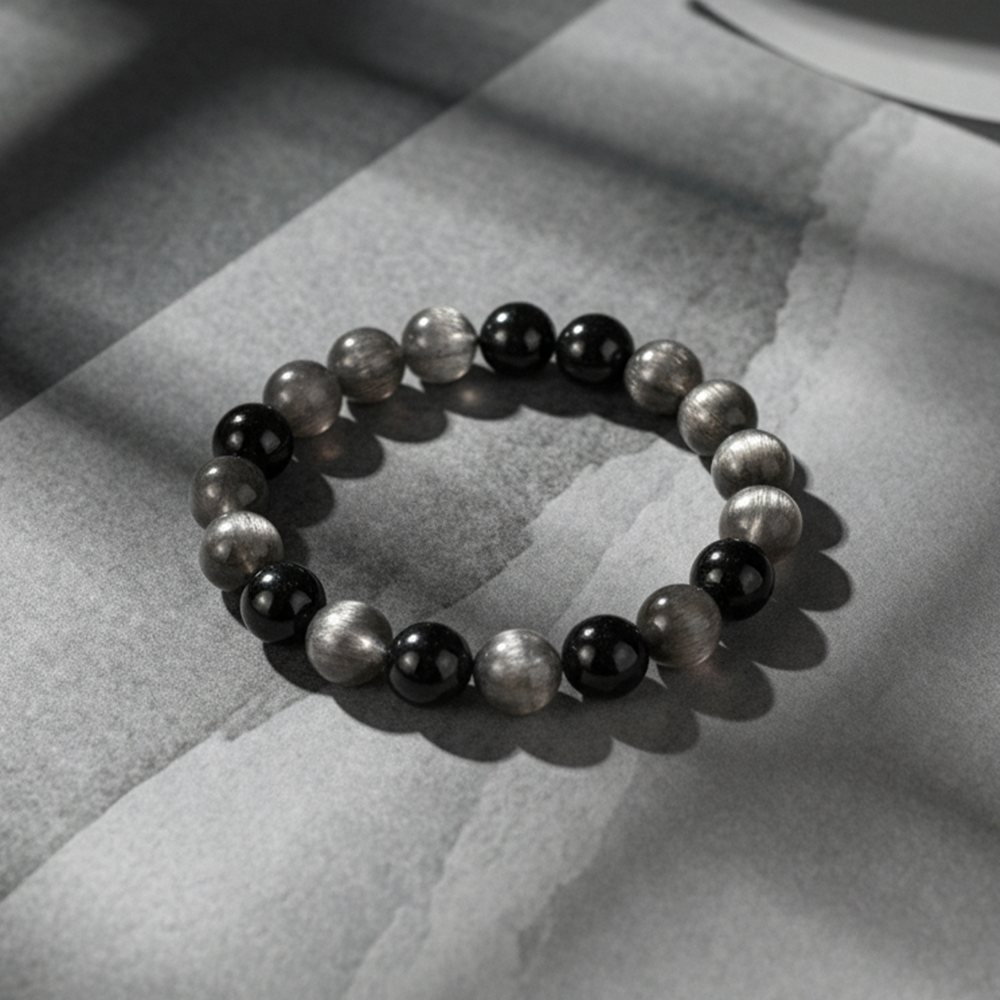 Bracelet Obsidienne • Protection & Force