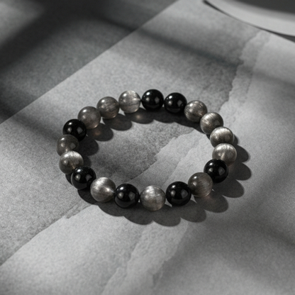 Bracelet Obsidienne • Protection & Force