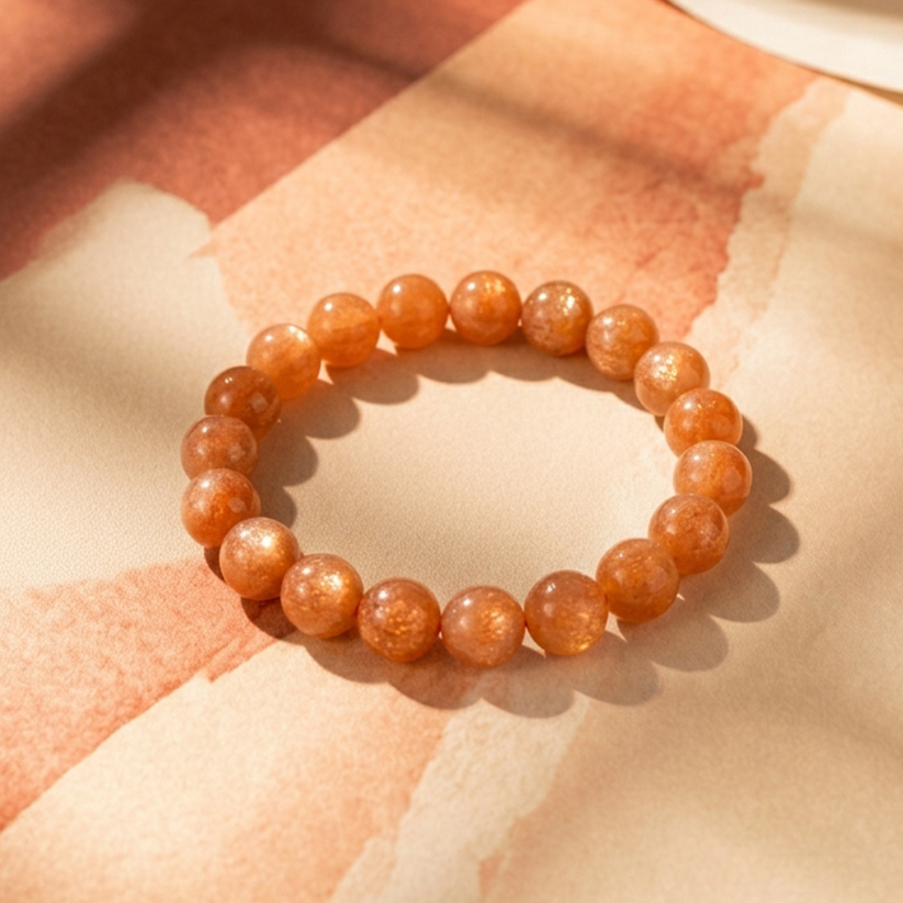 Bracelet Pierre de Soleil • Vitalité & Confiance