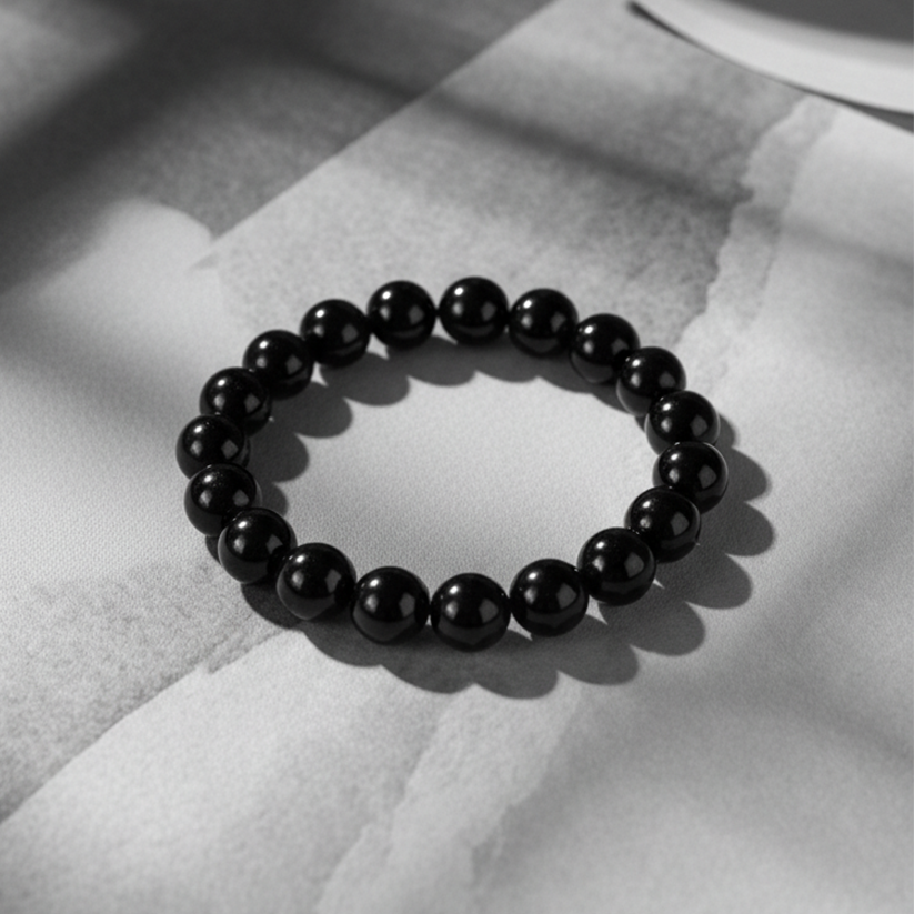 Bracelet Onyx Noir • Protection & Force