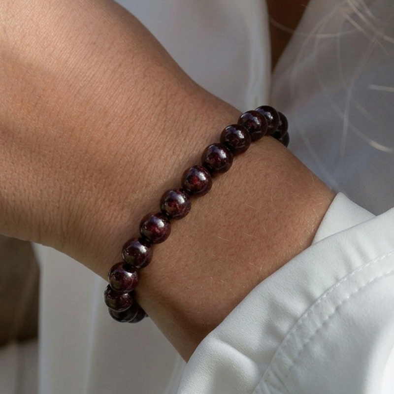 Bracelet Grenat • Force & Énergie
